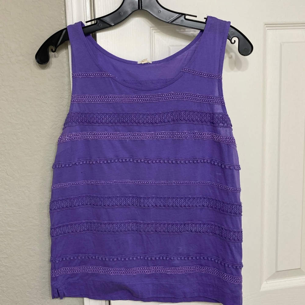 J. Crew Tank, Purple, Size XS